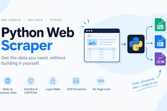 build a python web scraper for any website