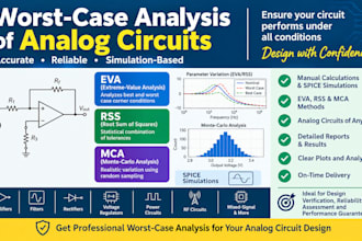 perform worst case analysis of your analog circuits