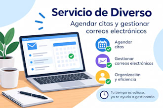 gestión de correo electrónico y citas o agenda