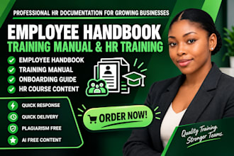 write employee handbook HR policies human resources handbook and training manual