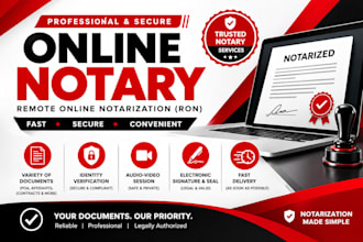 provide fast remote online notary and notarization services for your documents