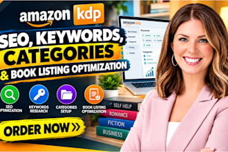 do amazon KDP SEO, keywords, categories and book listing optimization