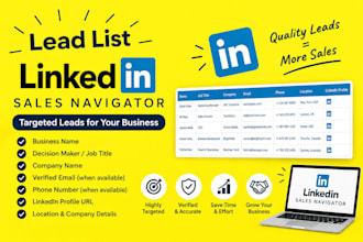 b2b lead generation and find valid emails from linkedin