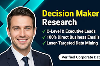 do targeted b2b lead generation and decision maker research