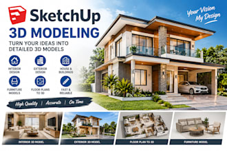 provide professional 3d sketchup modeling services