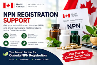 do health canada npn registration for supplements and natural health products