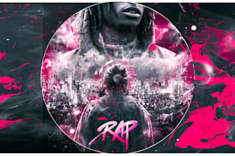 create hip hop rap and trap album cover design