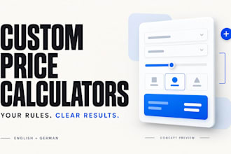 build a custom price calculator or quote tool for your website