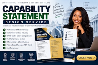 do a winning government contract and business capability statement