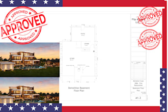 prepare commercial building permit drawing and construction document permit plan