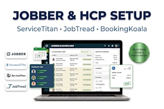setup jobber hcp servicetitan bookingkoala jobtread  jobflow ai receptionist