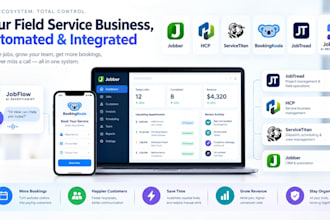setup jobber hcp servicetitan bookingkoala jobtread  jobflow ai receptionist