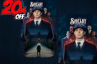 design cinematic movie poster for your film