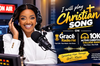 play christian song on grace radio fm and 10k active christian college radio