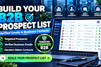build a targeted b2b prospect list with verified emails and contacts