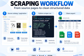 scrape websites and extract data with python