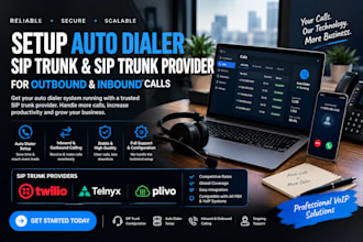 sip trunk sip trunk vapi twilio telnyx 3cx zadarma voip p1 fusionpbx autodialer