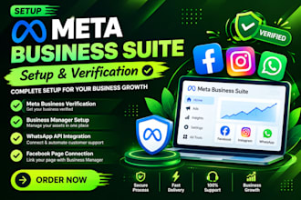 set up meta business suite, whatsapp API and business verification