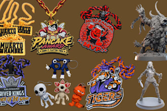do 3d model hypechain pendant 3d keychain for 3d printing cad 3mf stl in 24h