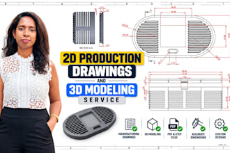 make 2d drawings for manufacturing and fabrication