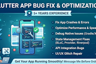 fix bugs optimize performance and upgrade your flutter mobile app