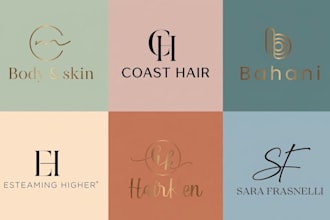 do professional makeup and beauty cosmetics skin care logo design