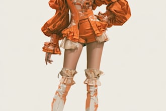 draw a fashion illustration