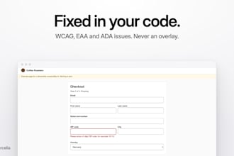fix wcag ada and eaa accessibility issues on your website