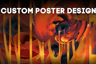create a unique conceptual poster with custom typography