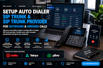 launch auto dailer sip trunk and sip trunk provider for inbound