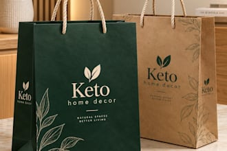 design premium shopping bags, paper bags and tote bags