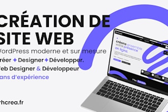 je vais concevoir un site web moderne et professionnel