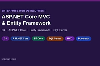 build a professional asp net core mvc web application