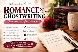 write original and engaging romantic stories