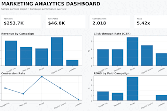 analyze your marketing data and create actionable insights and dashboards