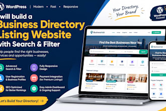 build a professional business directory listing website