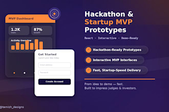 build a hackathon startup mvp web prototype