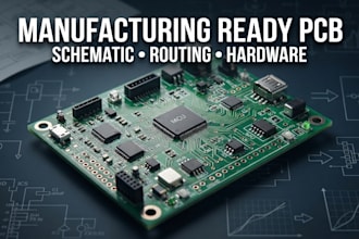 design manufacturing ready pcb, schematic, routing and electronic hardware
