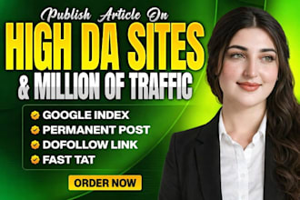 publish your article on high da premium site SEO  guest post service