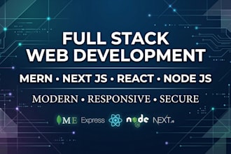 build a full stack web application using mern or next js