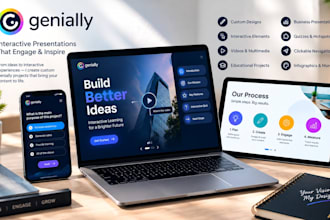 create an interactive genially lesson, quiz, presentation or learning experience