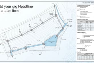 stormwater calculation report and drainage design