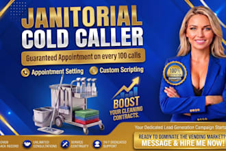janitorial cold calling, janitorial cleaning services, janitorial appointment