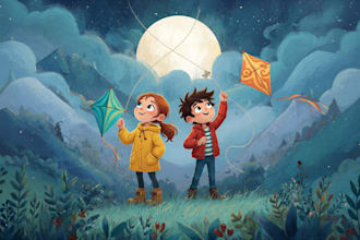 illustrate children story book illustration, children story, book illustration