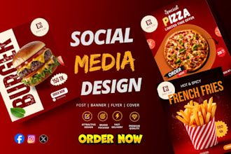 design social media posts for resturant and cafes