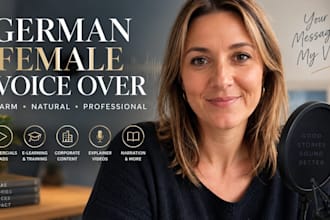 record a professional german female voice over