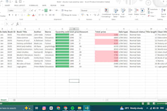 provide you a full ms office sevice data enrty presentation makings