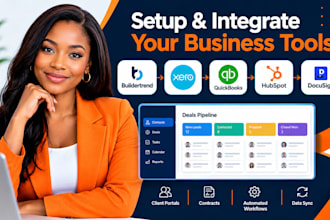 setup buildertrend xero quickbooks hubspot docusign client portals contracts