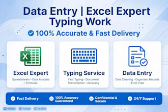 do data entry,typing,excel data entry,microsoft excel