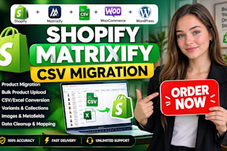 do shopify matrixify product csv migration and bulk product upload